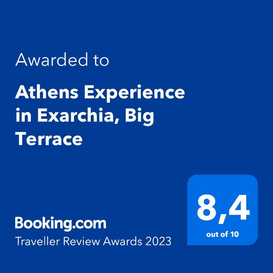 Athens Experience In Exarchia, Big Terrace Lägenhet Exteriör bild